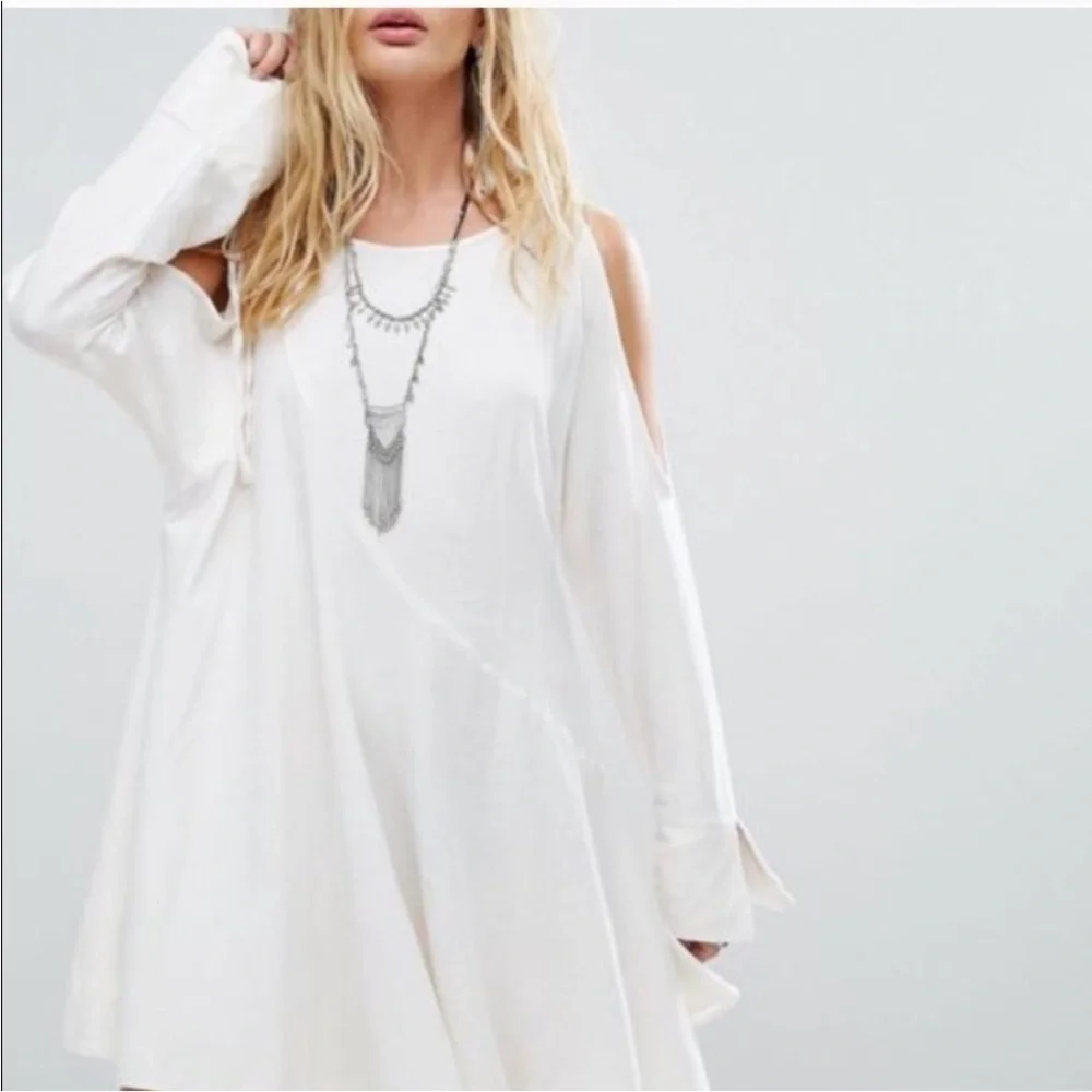 Free People | Clear Skies Cold Shoulder Mini Dress / Tunic S